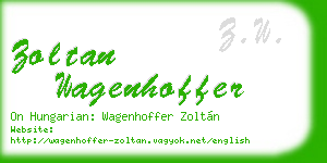 zoltan wagenhoffer business card